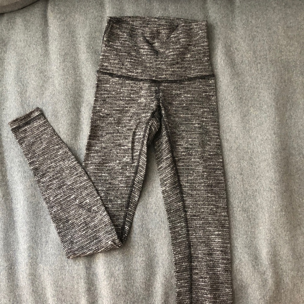 Multi grey color lulu lemon leggings. Size 4